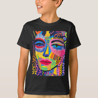 デザイナーズ レディース 抽象画 Tシャツ