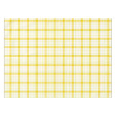 デザイナータータンチェック/格子模様イエローテーブルクロス テーブルクロス (正面(横))