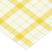 デザイナータータンチェック/格子模様イエローテーブルクロス テーブルクロス (アングル)