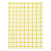 デザイナータータンチェック/格子模様イエローテーブルクロス テーブルクロス (正面)