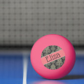 デザイナーダマスク名パーソナライズされた(D) 卓球ボール (ネット)