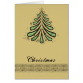 デザイナーツリー付きクリスマスカード (正面)