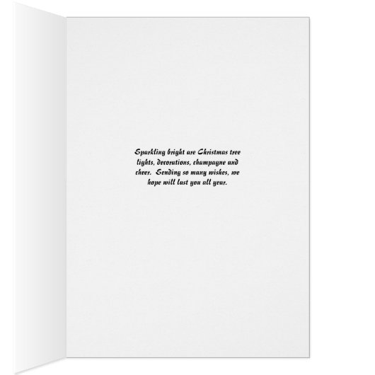 デザイナーツリー付きクリスマスカード (内側 (右))