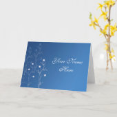 デザイナーノートカードテンプレート カード (黄色い花)