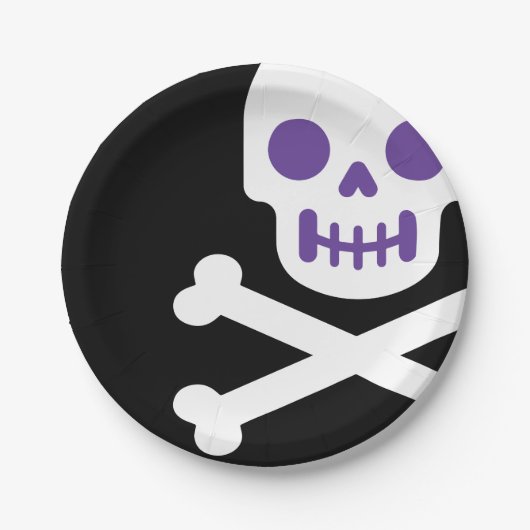 デザイナーハロウィーン、グッチスカル ペーパープレート (正面)