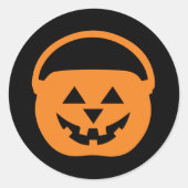 デザイナーハロウィーン、ジャックランタン ラウンドシール (正面)