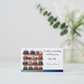 デザイナーハンドバッグとアクセサリー名刺 名刺 (スタンド正面)