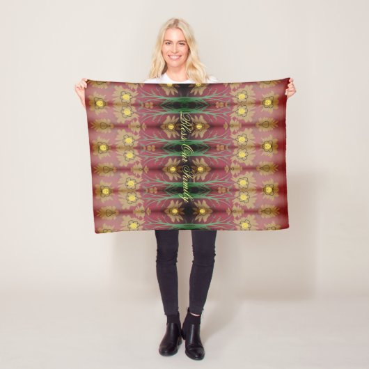 デザイナーバラカラーフリースブランケット フリースブランケット (インサイチュ)