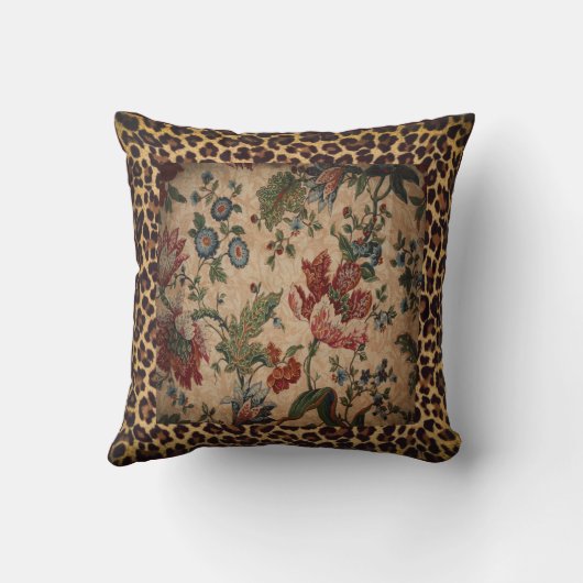 デザイナーヒョウの枕 クッション (裏面)