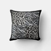 デザイナーヒョウの枕 クッション (裏面)