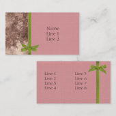 デザイナービジネス – プロファイルカード 名刺 (正面/裏面)