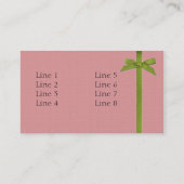 デザイナービジネス – プロファイルカード 名刺 (裏面)