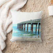 デザイナービーチのテーマの枕 クッション (ブランケット)