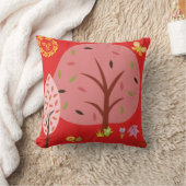 デザイナーピローバイセレニティかわいらし – 木々の自然 クッション (ブランケット)