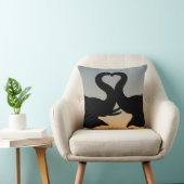 デザイナーピロー – 象のイメージ – 愛 – 贈り物 クッション (椅子)