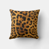 デザイナーピローBY SERENITY - フェイク LEOPARD PRINT クッション (裏面)