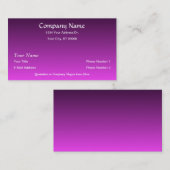 デザイナーピンクの紫色は名刺衰退します 名刺 (正面/裏面)