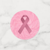 デザイナーピンクリボン コンフェッティ (スモール正面)