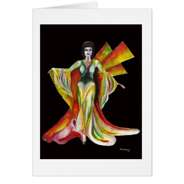 デザイナーファッションのイブニング・ドレスのデザイン (正面)