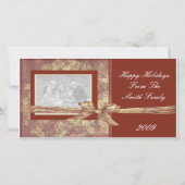 デザイナーフォトクリスマスカードテンプレート シーズンカード (正面)