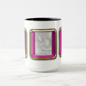 デザイナーフォトコーヒーマグテンプレート マグカップ (中央)