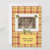 デザイナーフォトノートカードテンプレート 招待状 (正面)