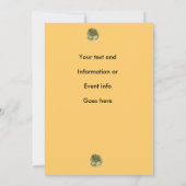 デザイナーフォトノートカードテンプレート 招待状 (裏面)