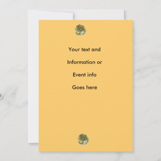 デザイナーフォトノートカードテンプレート 招待状 (裏面)