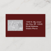 デザイナーフォトプロファイルカード 名刺 (裏面)