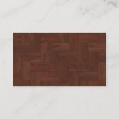 デザイナーフロアーリングの木製のタイルの名刺 名刺 (裏面)
