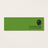 デザイナーブラック&グリーンギフトラベル (裏面)