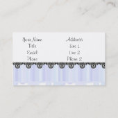 デザイナーブルービジネスカードテンプレート 名刺 (裏面)