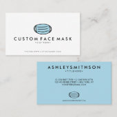 デザイナーブルーフェイスマスク 名刺 (正面/裏面)