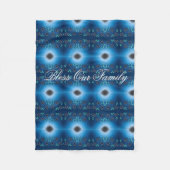 デザイナーブルーフリースブランケット フリースブランケット (正面)