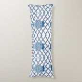 デザイナーブルーホワイトジンジャージャー  ボディピロー (正面縦)