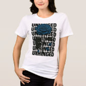 デザイナーブルーローズ女性 トライブレンドTシャツ (正面)