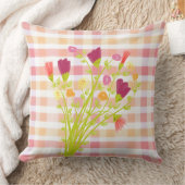 デザイナープレイドとフローラ枕 クッション (ブランケット)