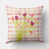 デザイナープレイドとフローラ枕 クッション (裏面)