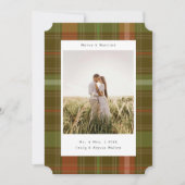 デザイナープレイドカラー変更フォトクリスマスカード シーズンカード (正面)