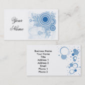 デザイナープロファイルカードテンプレート 名刺 (正面/裏面)