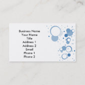 デザイナープロファイルカードテンプレート 名刺 (裏面)