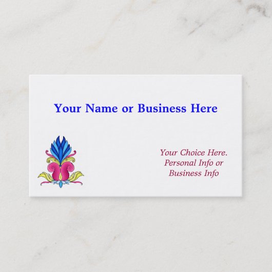 デザイナープロファイルカード 名刺 (正面)