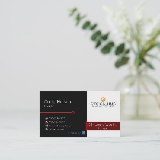 デザイナープロフェッショナル名刺 名刺 (スタンド正面)