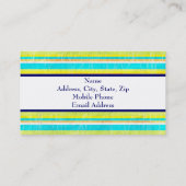 デザイナープロフストライプのァイルのカード 名刺 (裏面)