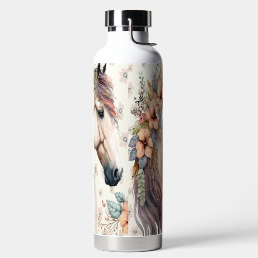 デザイナーホース付きウォーターボトル ウォーターボトル (左面)