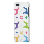 デザイナーボクサーのプリント iPhoneケース (裏面左)