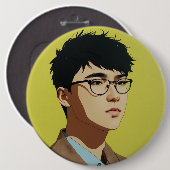 デザイナーボタン 缶バッジ (正面&裏面)