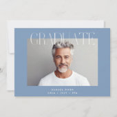 デザイナーモダン大学院写真卒業 案内状 (正面)