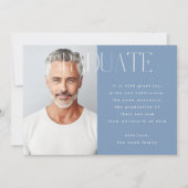 デザイナーモダン大学院写真卒業 案内状 (裏面)