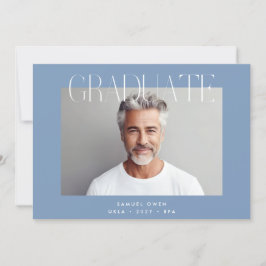 デザイナーモダン大学院写真卒業 案内状